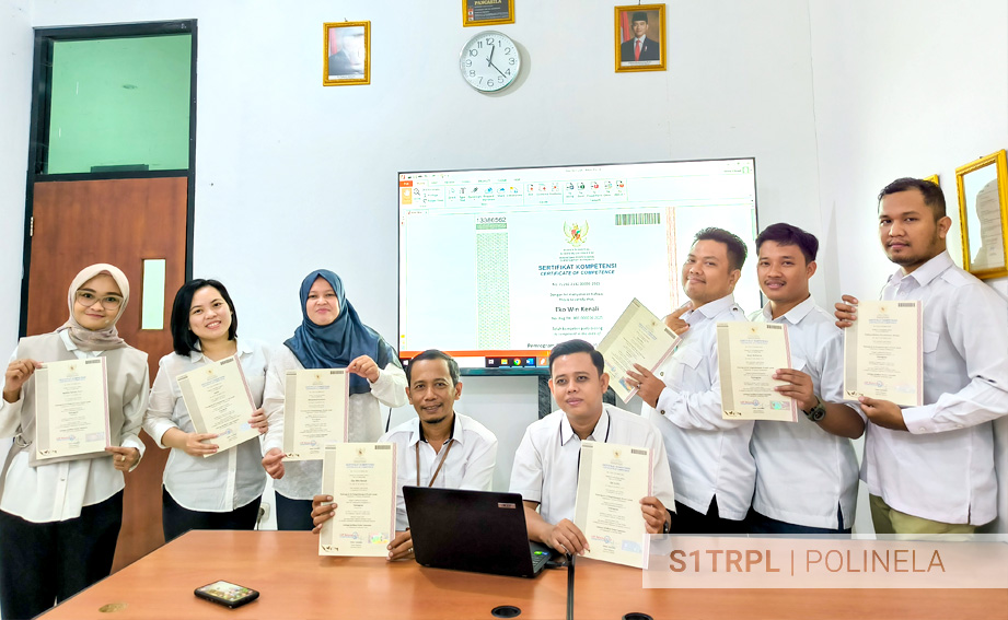 dosen trpl polinela tersertifikasi kompetensi bnsp skema programmer